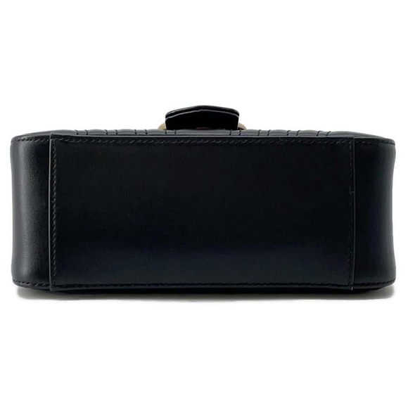 Gucci GG Marmont Top Handle Bag Shoulder Bag Black - Picture 3 of 11